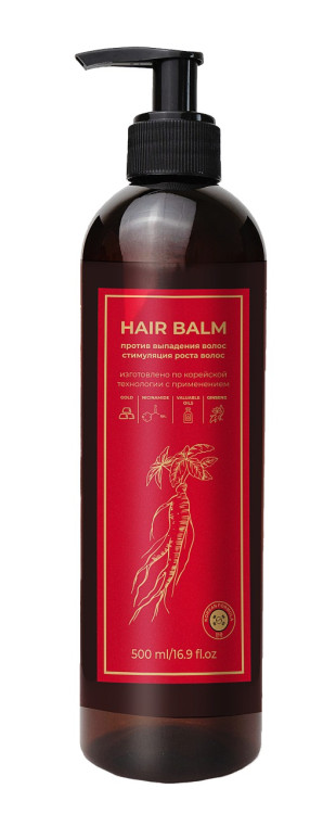 Бальзам для волос с корейским женьшенем и золотом 500 мл в Самаре